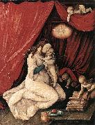 Virgin and Child in a Room Hans Baldung Grien